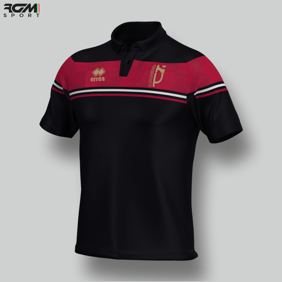 Polo DOMINIC nera (personalizzata)