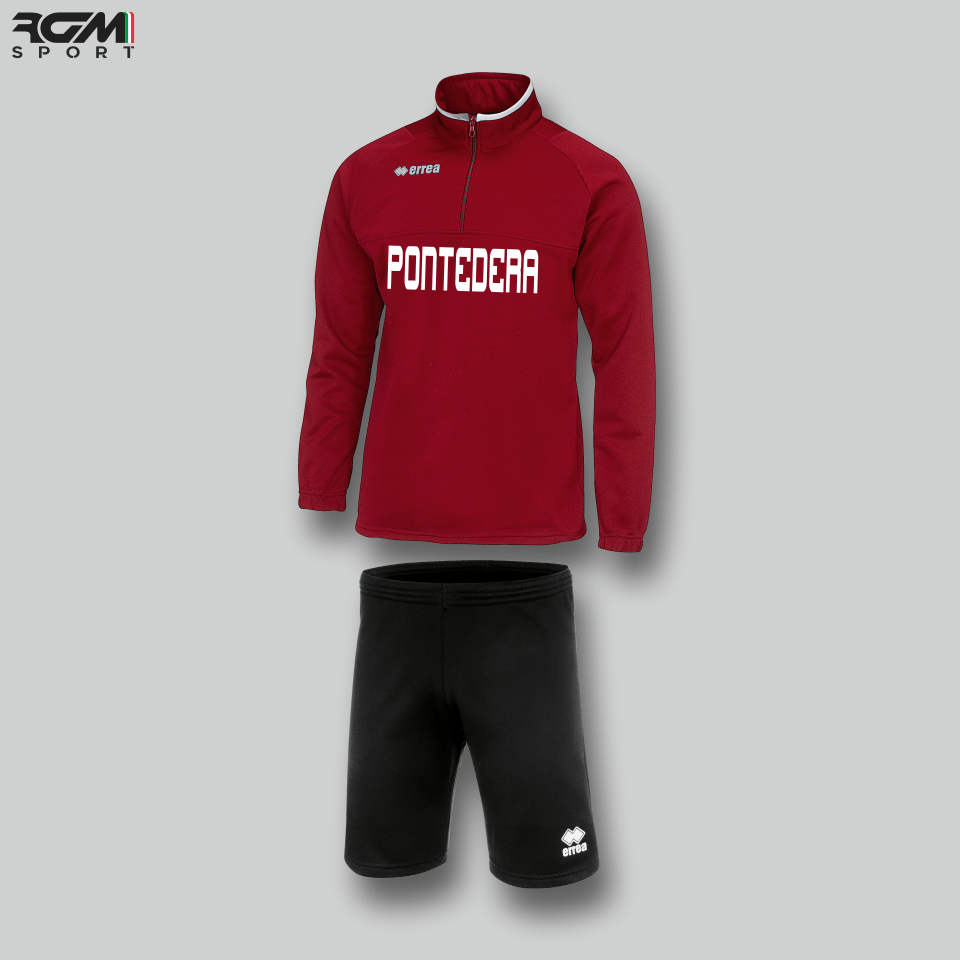 Felpa MANSEL granata bermuda CORE nero