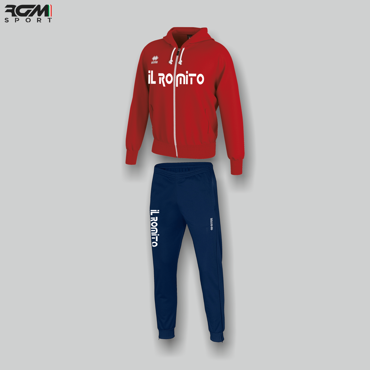 Giubbino JACOB rosso + Pantalone MILO blu